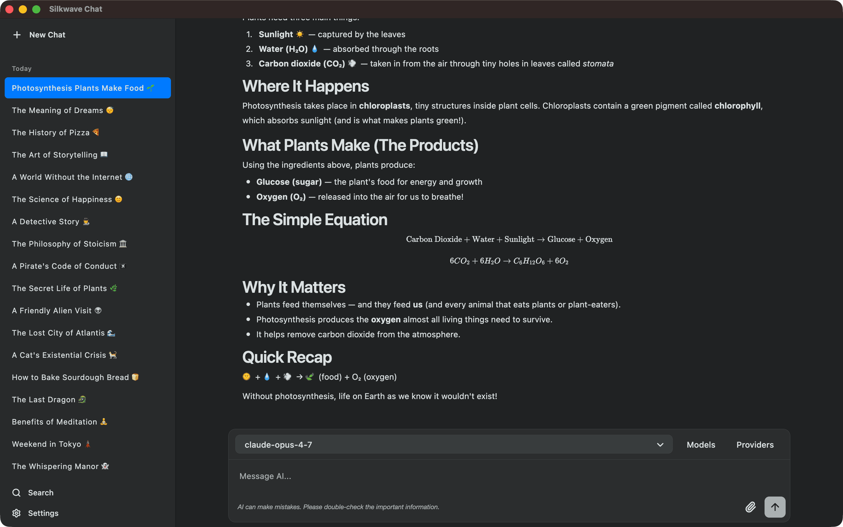 Dark Theme screenshot